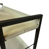 Free stanting Tomado shelving unit in metal and gray - 1960s Dutch Design