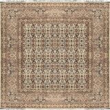 Oriental Iranian rug Tabriz. Handmade. Dim: 2.00 X 2.00 meters - square. Quality: