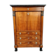Secretary empire era with caryatid in blond mahogany around 1810