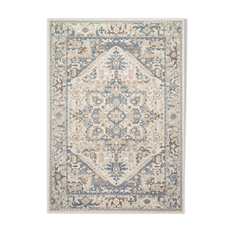 Tapis d'orient beige et bleu 160x230 cm kama