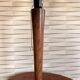 Vintage Unilux lamp in wood and opal glass, Scandinavian style.