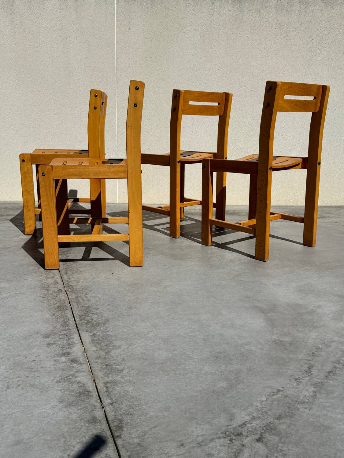 4 designer chairs attributed to André Sornay from the 60s