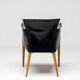 Set of four Vela leather armchairs by Carlo Bartoli - Italian modern elegance.