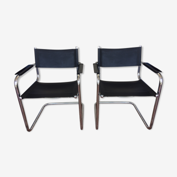 Pair of Cantilever S34 Mart Stam chairs