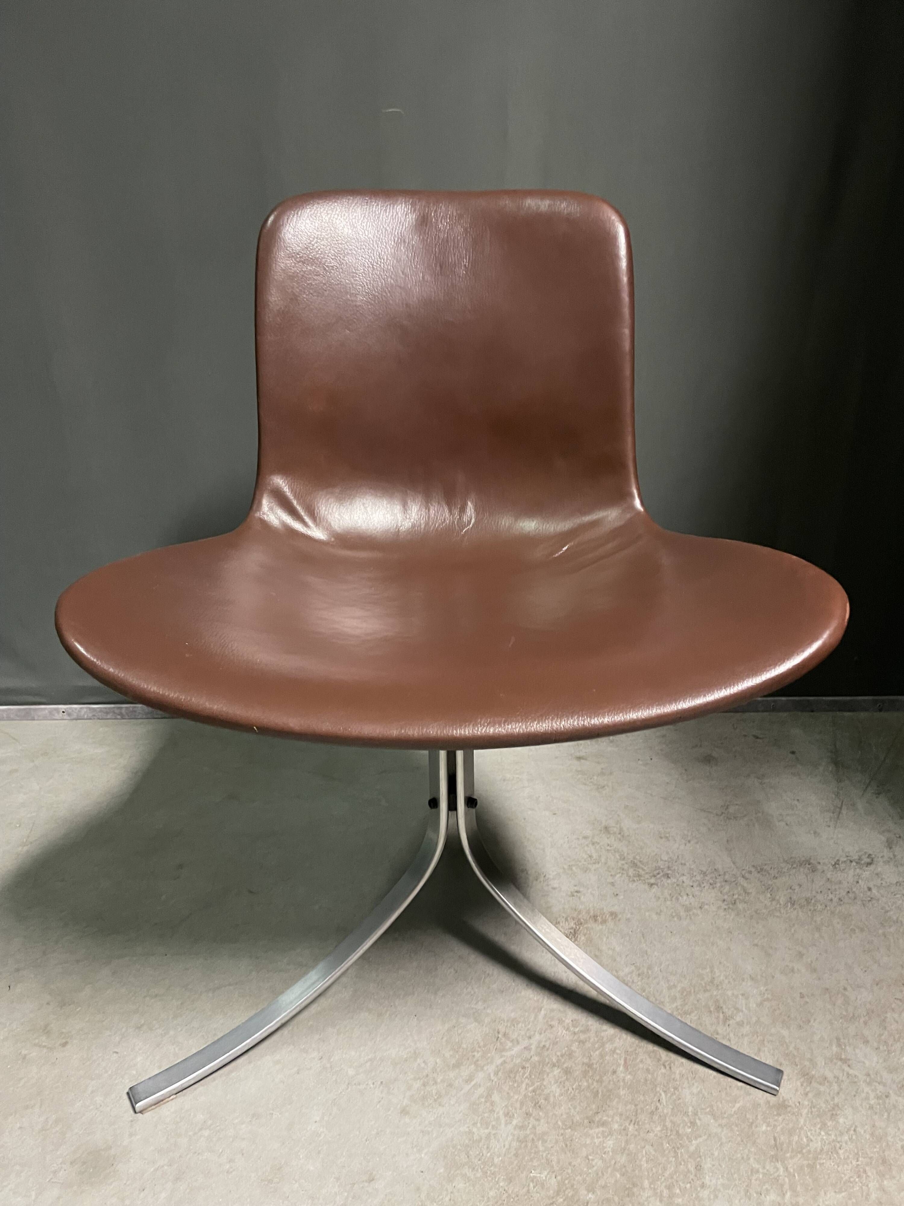 Set of 4 - pk9 chairs by poul kjærholm for e. kold christensen, 1960s