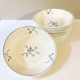 Deep plates, Saint-Amand earthenware, Bill model