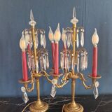 Pair of candlesticks called girandolle