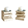 Pair of travertine candlesticks by Fratelli Mannelli, 1970