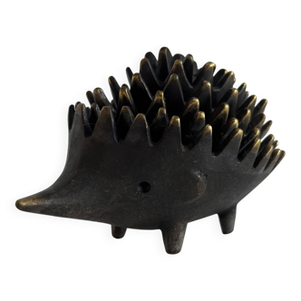 Vintage 1950 hedgehog ashtrays by Walter Bosse for Hertha Baller