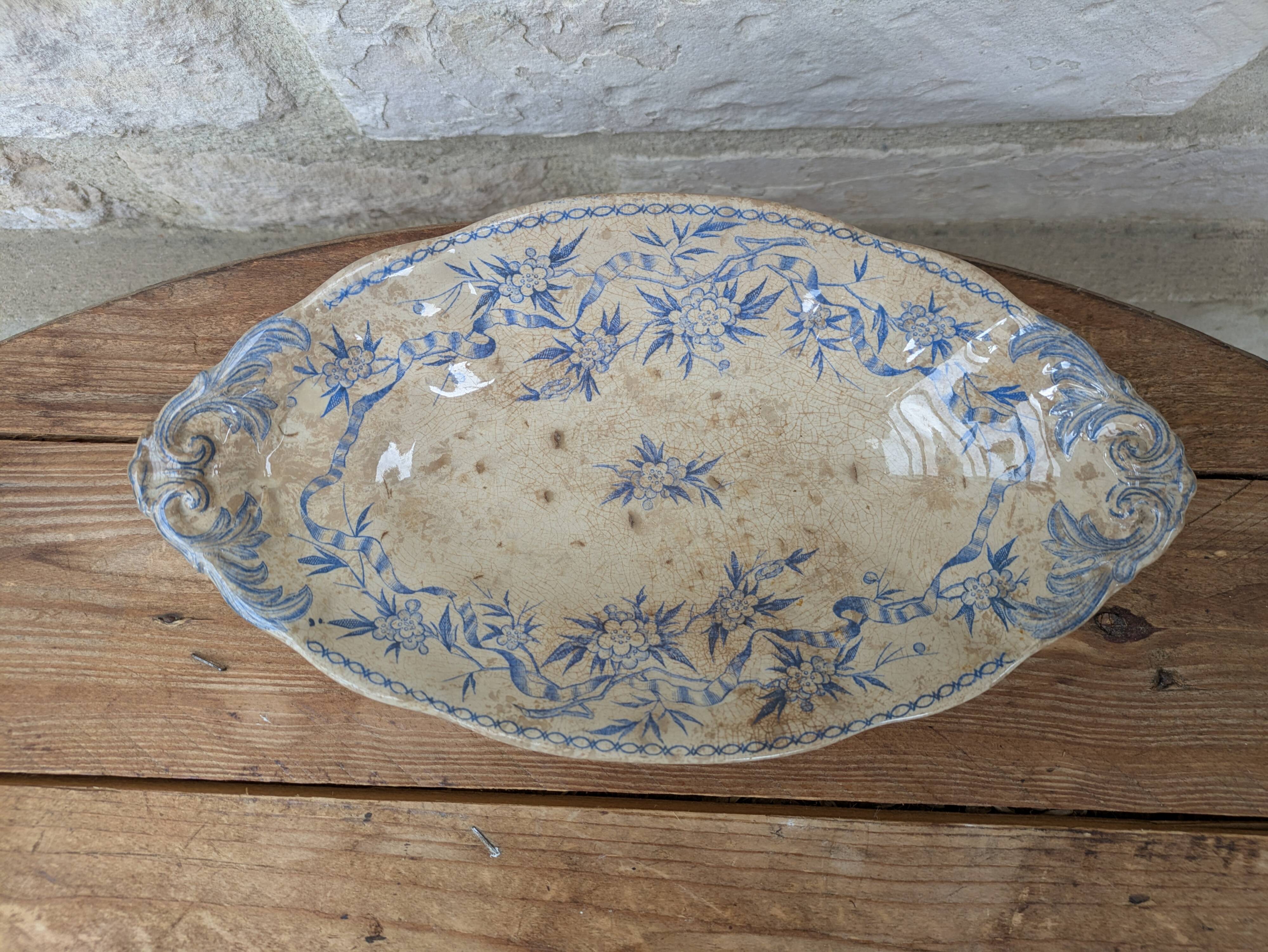 Antique U&C ceramic thorn bowl