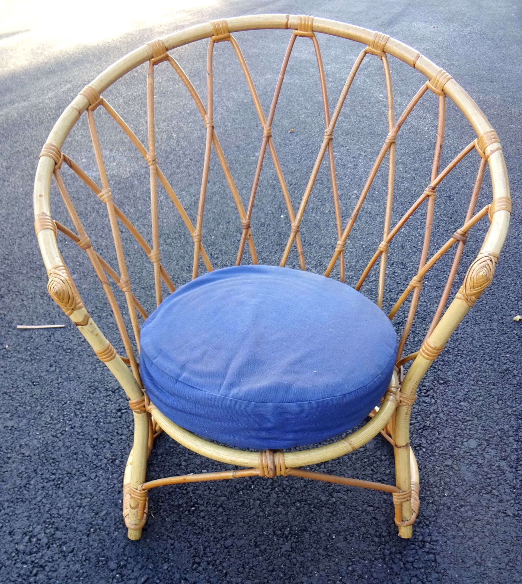 Living room for child rattan set
