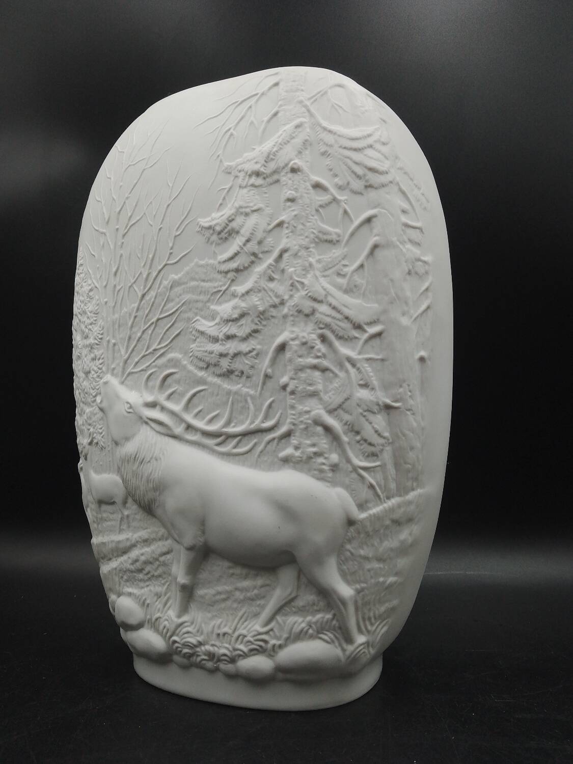 Royal Porzellan Germany KPM Bavaria Biscuit Porcelain Vase