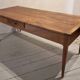 Antique French oak dining table with pine top – 19th century