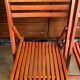 Paire de chaises pliantes en bois