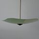 Art Deco pentagonal green glass ceiling light, 1940s, Germany