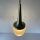Heavy frosted glass pendant lamp by Staff, 1960s, Germany