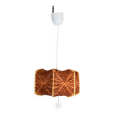Suspension fil et bois marron.