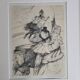 Numbered lithograph after Toulouse-Lautrec - "Panel Work Through a Hoop", 1952