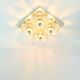 XL Mid Century floral wall light in glass and chrome by Sische, 1960s.
