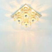 XL Mid Century floral wall light in glass and chrome by Sische, 1960s.