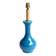 Pied de lampe en céramique bleue