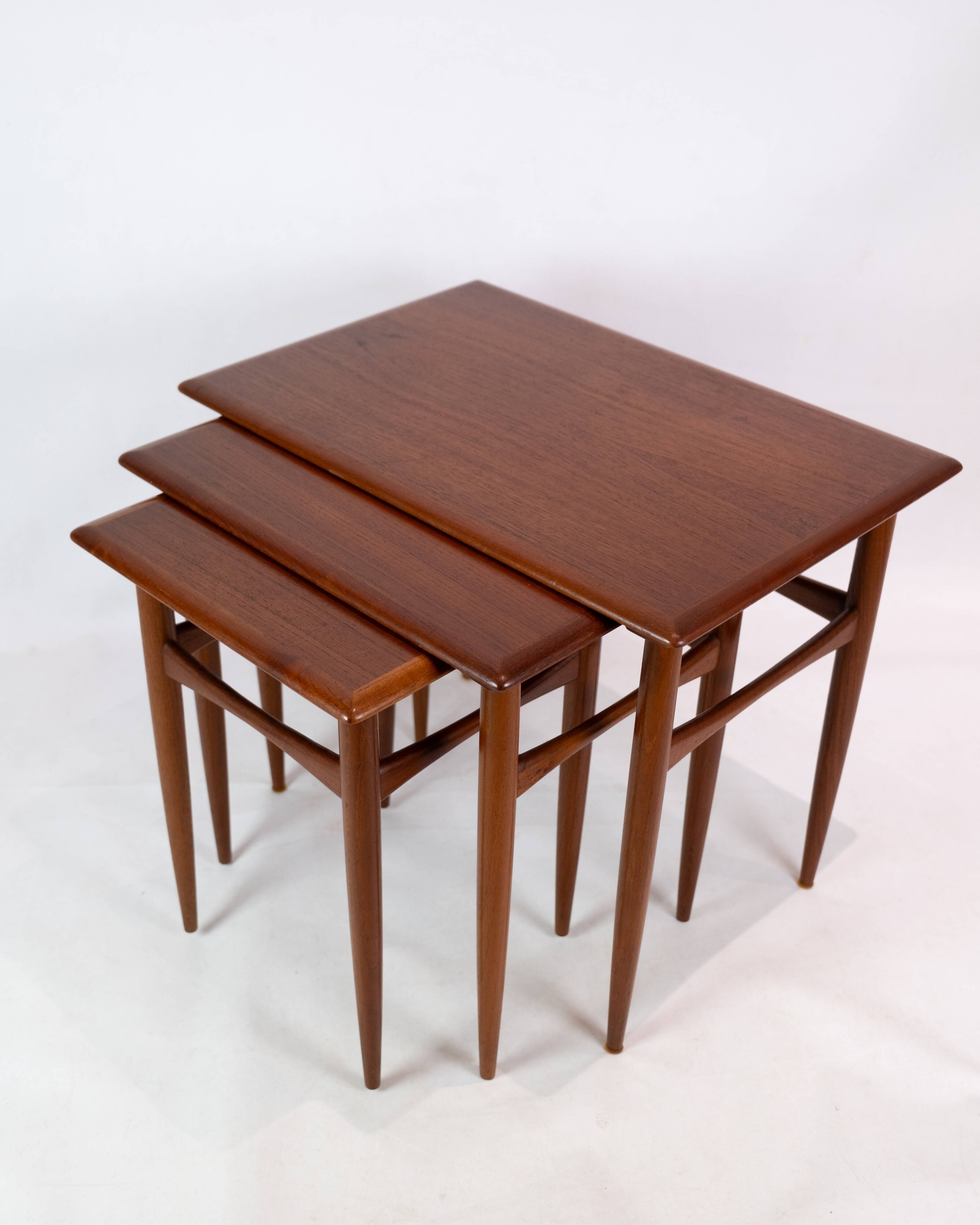 Deposit tables - Teak wood - Danish furniture architect - 1960