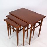 Tables gigognes - Bois de teck - Architecte de mobilier danois - 1960