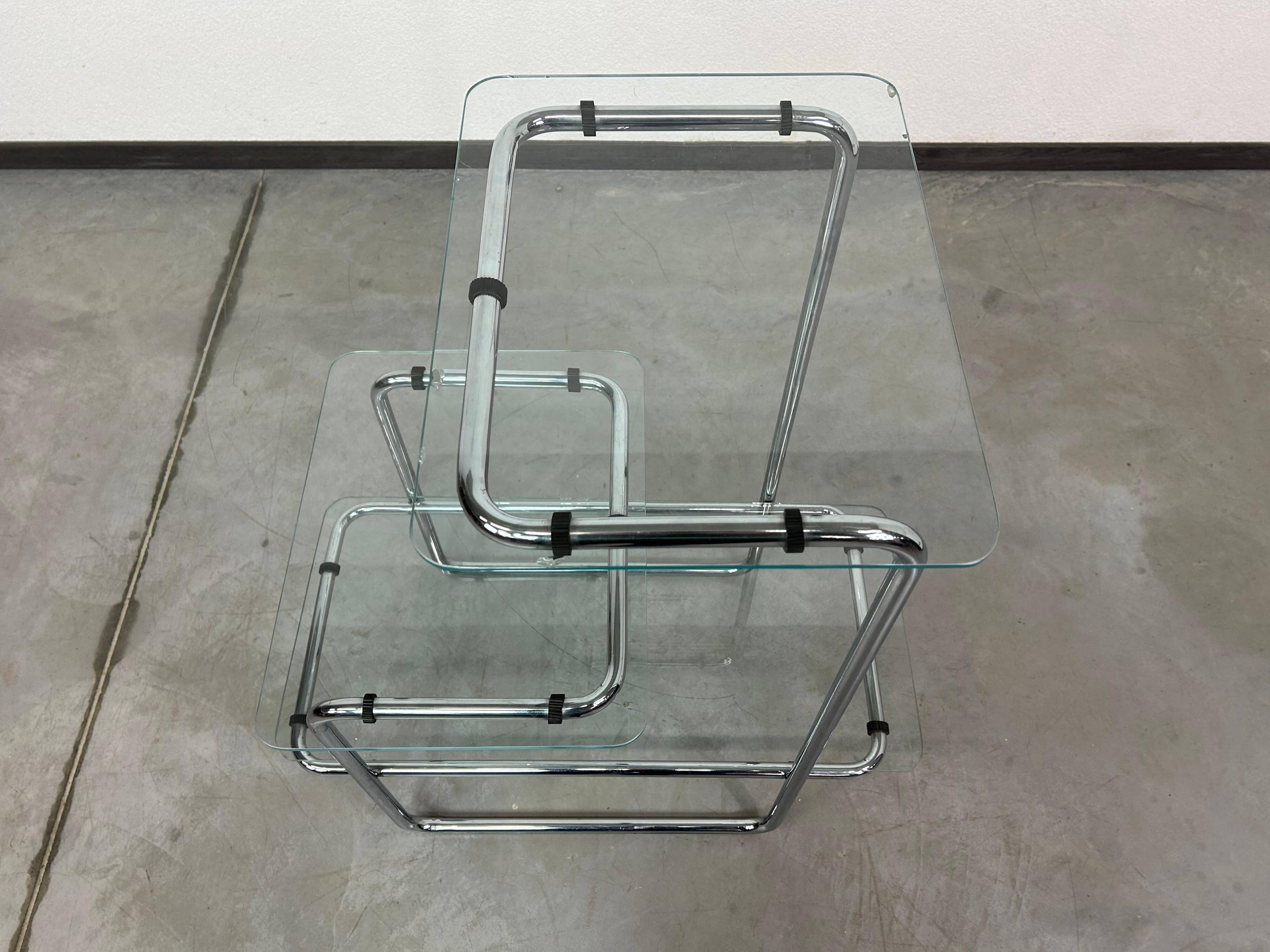 Tubular flower shelf Art Deco Bauhaus B136 by Emile Guyot