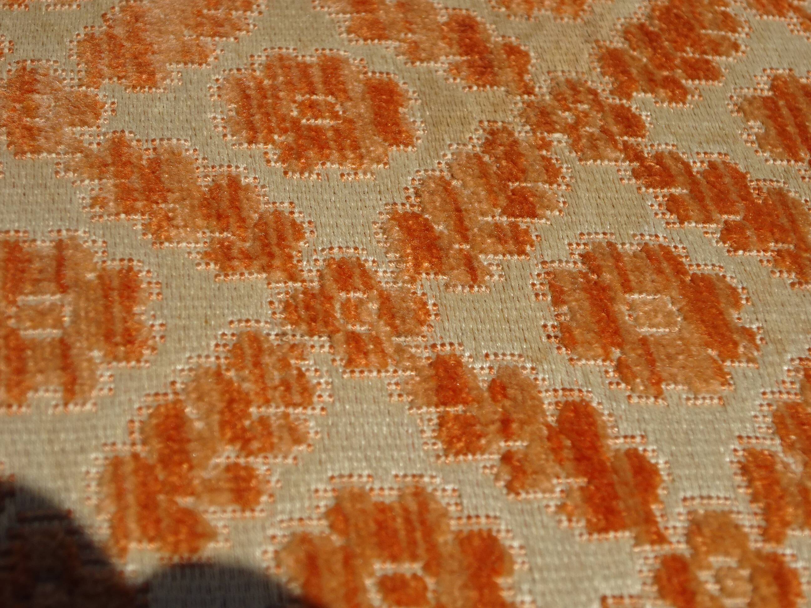 Antique Louis Philippe style chairs in walnut and velvet