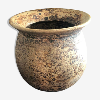 Pot Bakongo in terracotta flared collar