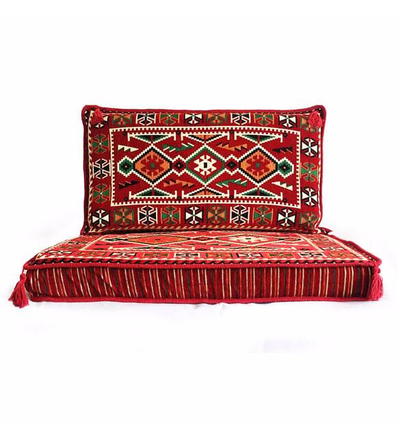 Red Bohemian Majlis Sofa