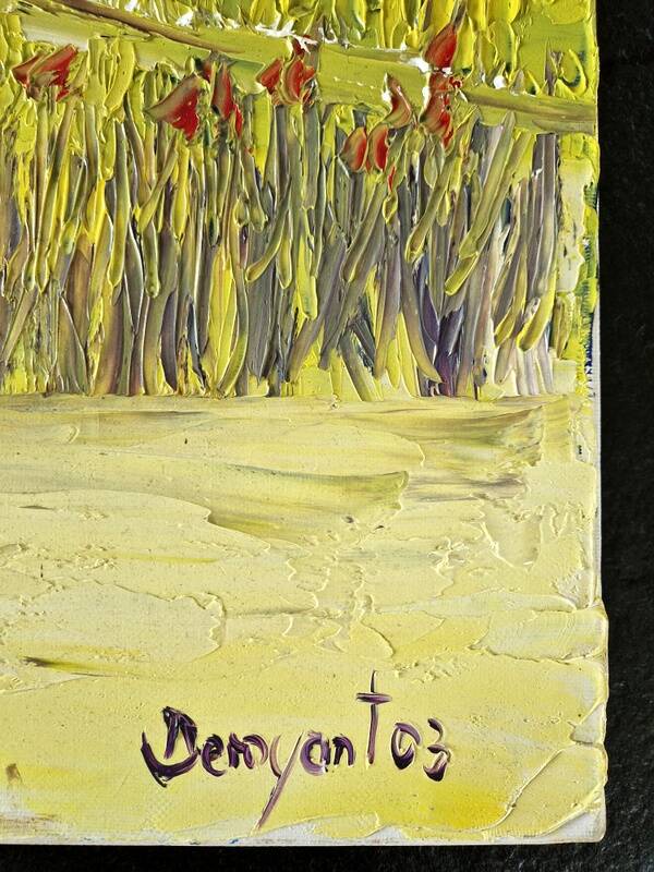 Thierry Deroyant (born in 1955) - Oil on canvas - "The countryside" - Signed