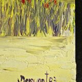 Thierry Deroyant (born in 1955) - Oil on canvas - "The countryside" - Signed