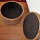 Trunk leather storage Ottoman
