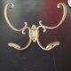 Set of 5 brass hooks