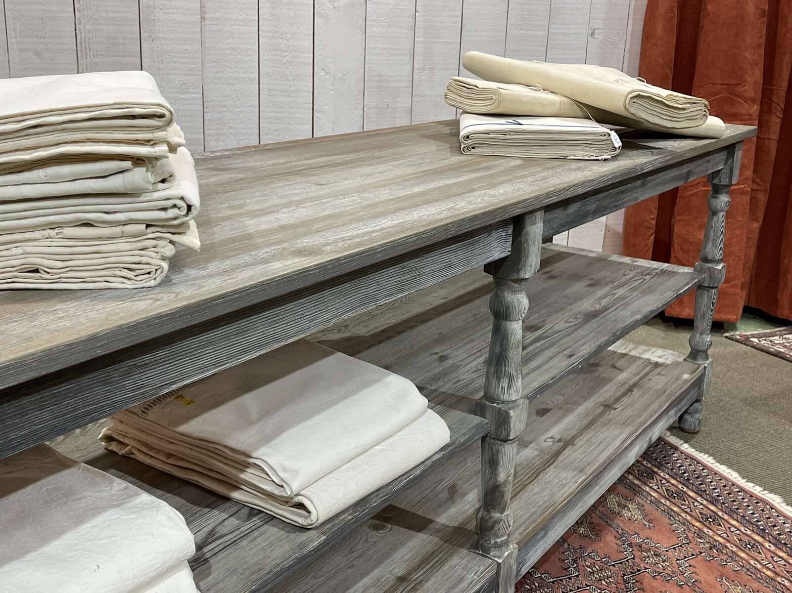 20th century draper's table in fir