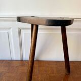 High wooden tripod stool