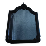 Miroir chantourné ancien, bois et bronze