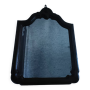 Miroir chantourné ancien, bois et bronze