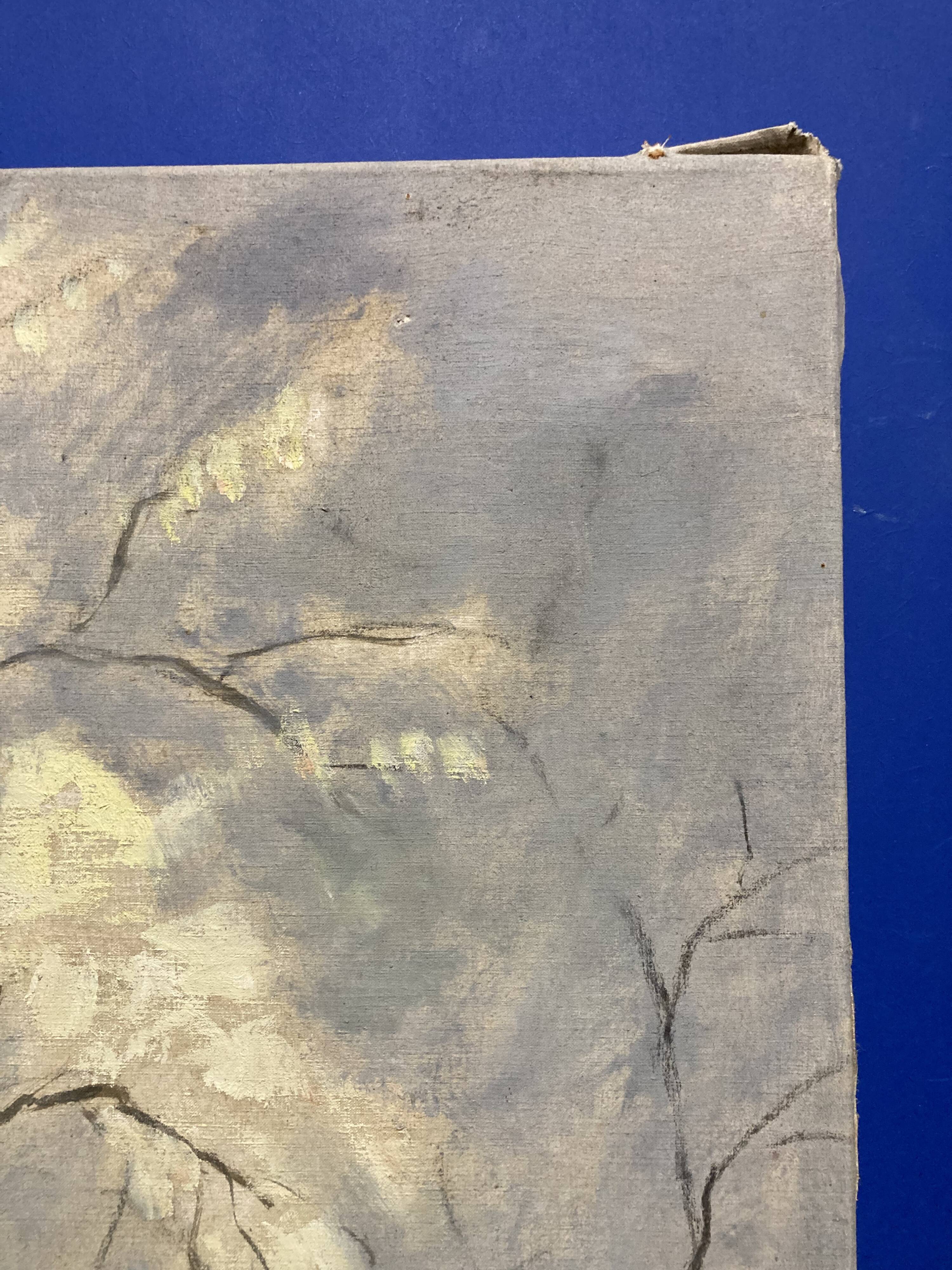 Marthe orant (1874-1957), spring, oil on canvas