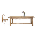 Solid oak farm table