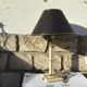 Lampe à poser pied en métal laqué 70