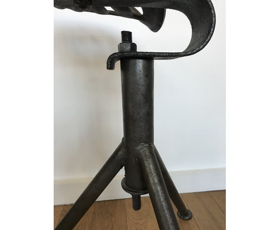 Forged iron stool