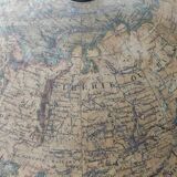 Old large terrestrial globe Lebègue Paris