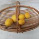 Rattan fruit basket