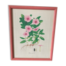 Pink frame botanical board