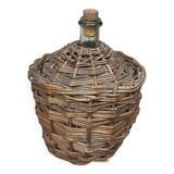 Vintage wicker demijohn