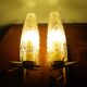 Vintage Glass Moulded Wall Sconces, 1960s, Set of 2