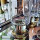 Set of 6 smoked wine glasses Vintage 1970