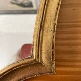Small vintage gilded wood mirror